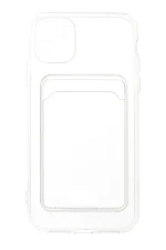 Newface iPhone 11 Kılıf Kart Şeffaf Silikon - Şeffaf - Görsel 4