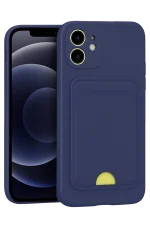 Newface iPhone 11 Kılıf Kelvin Kartvizitli Silikon - Lacivert