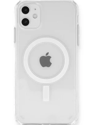 Newface iPhone 11 Kılıf Magneticsafe Şeffaf Silikon - Şeffaf