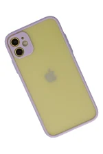 Newface iPhone 11 Kılıf Montreal Silikon Kapak - Mor - Görsel 2