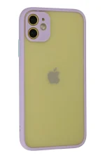 Newface iPhone 11 Kılıf Montreal Silikon Kapak - Mor - Görsel 3