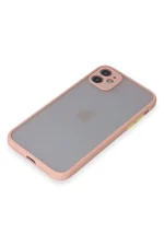 Newface iPhone 11 Kılıf Montreal Silikon Kapak - Pembe - Görsel 4