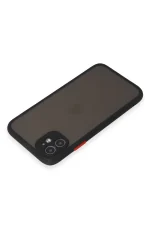 Newface iPhone 11 Kılıf Montreal Silikon Kapak - Siyah - Görsel 3