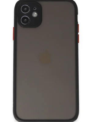 Newface iPhone 11 Kılıf Montreal Silikon Kapak - Siyah
