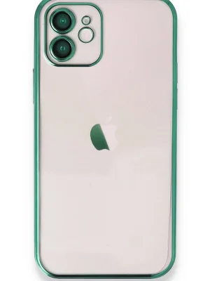 Newface iPhone 11 Kılıf Razer Lensli Silikon - Yeşil
