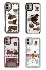 Newface iPhone 11 Kılıf Sweet Desenli Silikon Kapak - Pembe - Görsel 2