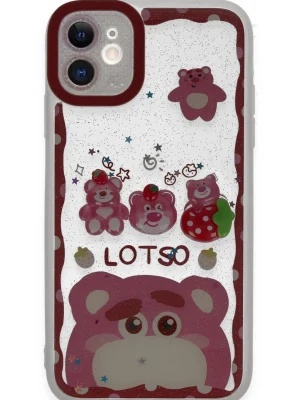 Newface iPhone 11 Kılıf Sweet Desenli Silikon Kapak - Pembe