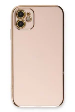Newface iPhone 11 Kılıf Volet Silikon - Pembe - Görsel 2