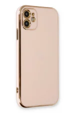 Newface iPhone 11 Kılıf Volet Silikon - Pembe