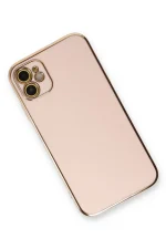 Newface iPhone 11 Kılıf Volet Silikon - Pembe - Görsel 3