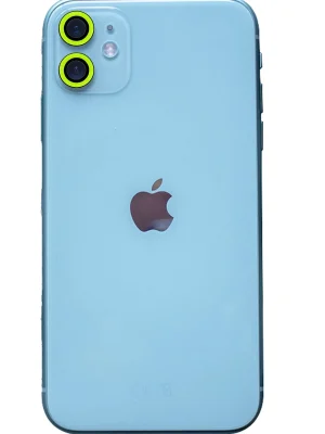 Newface iPhone 11 Neon Fosforlu Kamera Lens - Yeşil