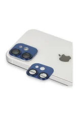 Newface iPhone 11 Pers Alüminyum Kamera Lens - Lacivert