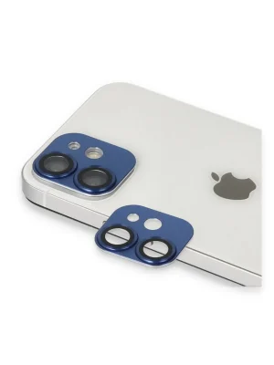Newface iPhone 11 Pers Alüminyum Kamera Lens - Lacivert