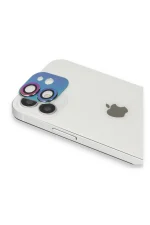 Newface iPhone 11 Pers Alüminyum Kamera Lens - Rainbow - Görsel 2