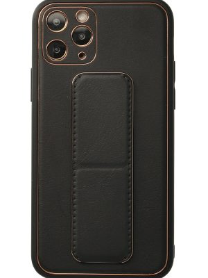 Newface iPhone 11 Pro Kılıf Coco Deri Standlı Kapak - Siyah