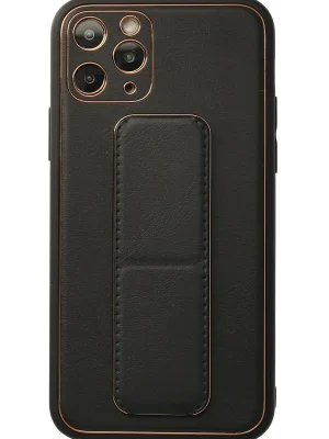 Newface iPhone 11 Pro Kılıf Coco Deri Standlı Kapak - Siyah