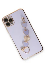 Newface iPhone 11 Pro Kılıf Esila Silikon - Lila - Görsel 3