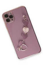 Newface iPhone 11 Pro Kılıf Esila Silikon - Mor - Görsel 2