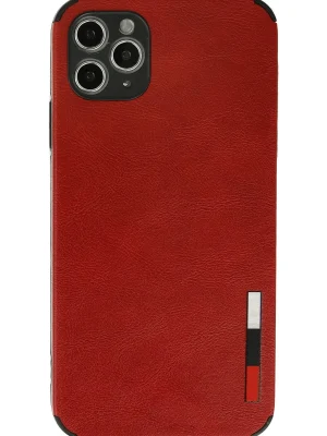 Newface iPhone 11 Pro Kılıf Loop Deri Silikon - Kırmızı