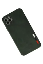 Newface iPhone 11 Pro Kılıf Loop Deri Silikon - Yeşil - Görsel 3