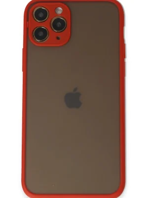 Newface iPhone 11 Pro Kılıf Montreal Silikon Kapak - Kırmızı