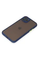 Newface iPhone 11 Pro Kılıf Montreal Silikon Kapak - Lacivert - Görsel 4