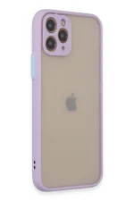 Newface iPhone 11 Pro Kılıf Montreal Silikon Kapak - Mor - Görsel 2