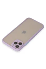 Newface iPhone 11 Pro Kılıf Montreal Silikon Kapak - Mor - Görsel 3