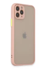 Newface iPhone 11 Pro Kılıf Montreal Silikon Kapak - Pembe - Görsel 2