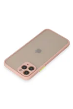 Newface iPhone 11 Pro Kılıf Montreal Silikon Kapak - Pembe - Görsel 3