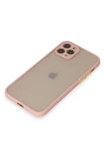 Newface iPhone 11 Pro Kılıf Montreal Silikon Kapak - Pembe - Görsel 4