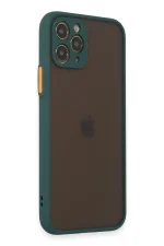 Newface iPhone 11 Pro Kılıf Montreal Silikon Kapak - Yeşil - Görsel 2