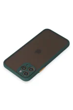 Newface iPhone 11 Pro Kılıf Montreal Silikon Kapak - Yeşil - Görsel 3