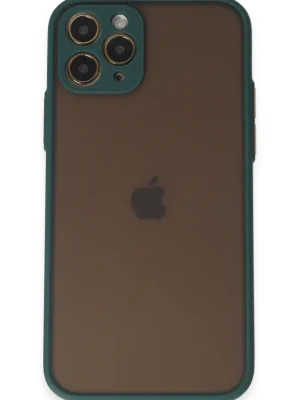 Newface iPhone 11 Pro Kılıf Montreal Silikon Kapak - Yeşil