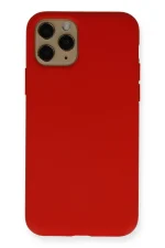 Newface iPhone 11 Pro Kılıf Nano içi Kadife Silikon - Kırmızı