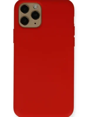 Newface iPhone 11 Pro Kılıf Nano içi Kadife Silikon - Kırmızı