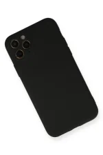 Newface iPhone 11 Pro Kılıf Nano içi Kadife Silikon - Siyah - Görsel 2