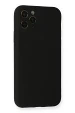 Newface iPhone 11 Pro Kılıf Nano içi Kadife Silikon - Siyah - Görsel 3