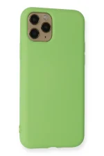 Newface iPhone 11 Pro Kılıf Nano içi Kadife Silikon - Yeşil - Görsel 3