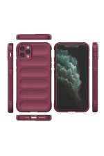 Newface iPhone 11 Pro Kılıf Optimum Silikon - Bordo - Görsel 3