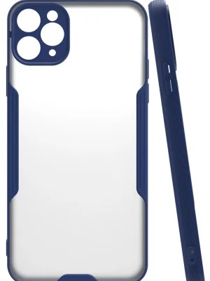 Newface iPhone 11 Pro Kılıf Platin Silikon - Lacivert