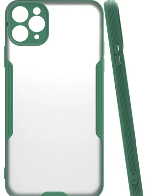 Newface iPhone 11 Pro Kılıf Platin Silikon - Yeşil