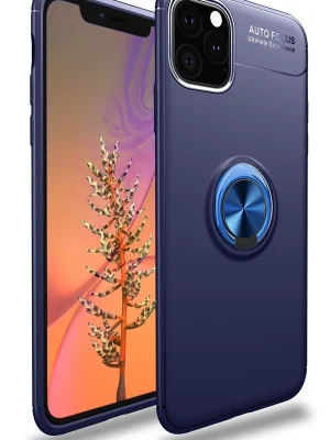Newface iPhone 11 Pro Kılıf Range Yüzüklü Silikon - Mavi