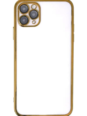 Newface iPhone 11 Pro Kılıf Razer Lensli Silikon - Gold