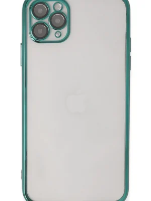 Newface iPhone 11 Pro Kılıf Razer Lensli Silikon - Yeşil