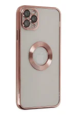 Newface iPhone 11 Pro Kılıf Slot Silikon - Rose Gold - Görsel 2