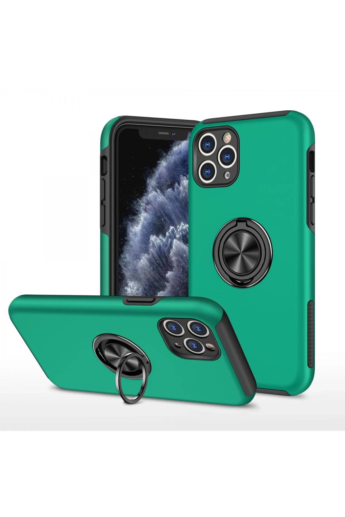 newface-iphone-11-pro-max-kilif-elit-yuzuklu-kapak-yesil-default.webp Newface iPhone 11 Pro Max Kılıf Elit Yüzüklü Kapak - Yeşil - Görsel 1