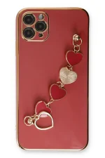 Newface iPhone 11 Pro Max Kılıf Esila Silikon - Kırmızı - Görsel 2