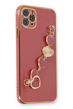 Newface iPhone 11 Pro Max Kılıf Esila Silikon - Kırmızı