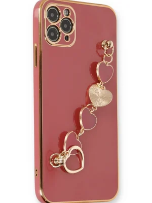 Newface iPhone 11 Pro Max Kılıf Esila Silikon - Kırmızı